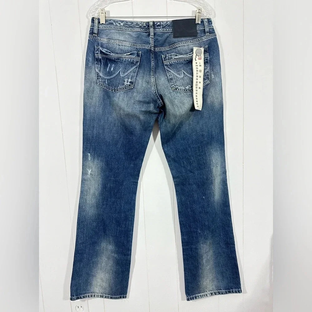 LTB 1948 Bootcut Low Rise Distressed Denim Cottton Jeans Size 31x32 - Picture 6 of 13